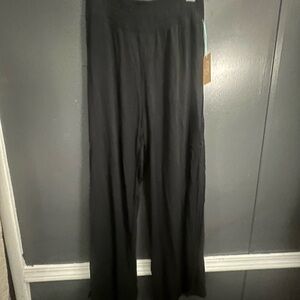 Black Wide-Leg Pants